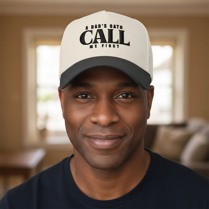 Pre Order- Dad's Oath Baseball Cap - Father's Day Gift, Outdoor Headwear, Casual Style, Unisex Cap, Call Me First Hat Christmas Gift For Husband