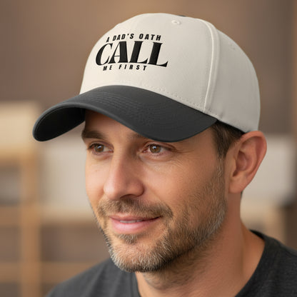 Pre Order- Dad's Oath Baseball Cap - Father's Day Gift, Outdoor Headwear, Casual Style, Unisex Cap, Call Me First Hat Christmas Gift For Husband