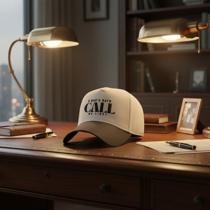 Pre Order- Dad's Oath Baseball Cap - Father's Day Gift, Outdoor Headwear, Casual Style, Unisex Cap, Call Me First Hat Christmas Gift For Husband