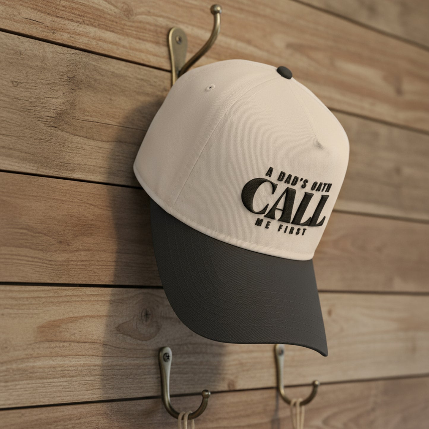 Pre Order- Dad's Oath Baseball Cap - Father's Day Gift, Outdoor Headwear, Casual Style, Unisex Cap, Call Me First Hat Christmas Gift For Husband