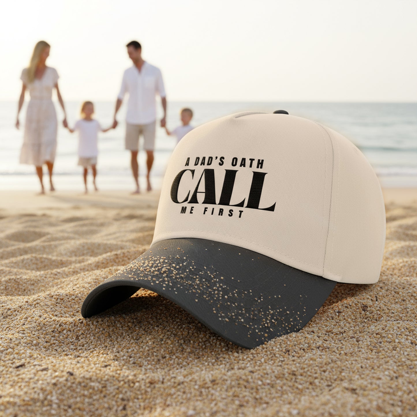 Pre Order- Dad's Oath Baseball Cap - Father's Day Gift, Outdoor Headwear, Casual Style, Unisex Cap, Call Me First Hat Christmas Gift For Husband