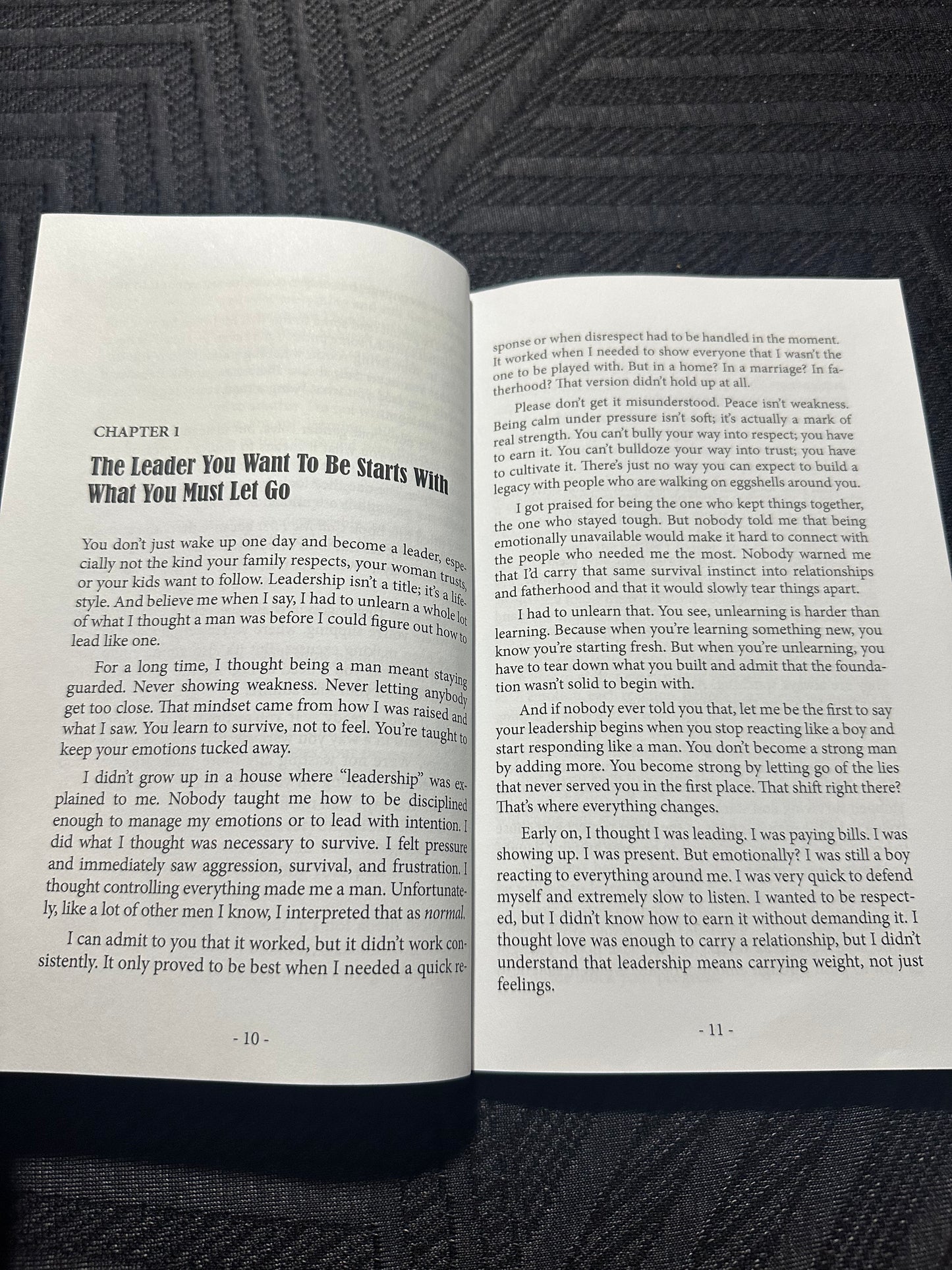 The "call me first"  book A mans blueprint for true leadership at home
